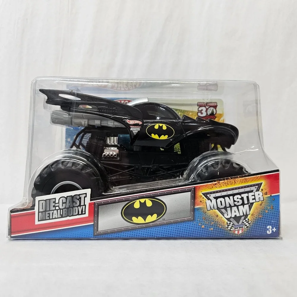 Hot Wheels Monster Jam Batman Die-Cast 1:24 30th Anniversary Damaged Box